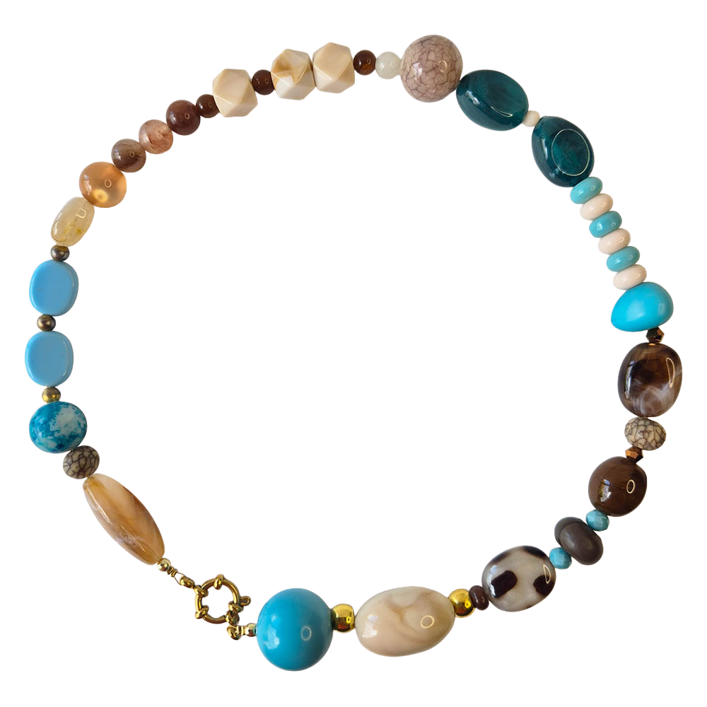 licht blauwe naturel beige kleuren kralen handgemaakt